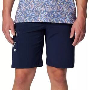 NEW Columbia Men's Size 44 Terminal Tackle II Shorts Navy Blue 10" Inseam